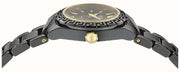 Versace DV One Mini Black Dial Black Steel Strap Watch for Women - VE9F00124