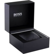Hugo Boss Gregor Chronograph Black Dial Black Leather Strap Watch for Men - 1514049