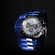 Maserati Velocità Chronograph Blue Dial Black Steel Strap Watch for Men - R8873652004