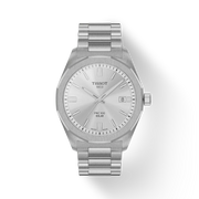 Tissot PRC 100 Solar Quartz Silver Dial Silver Steel Strap Watch for Men - T151.422.11.031.00