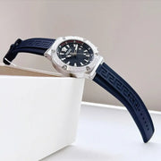 Versace Greca Diver Quartz Blue Dial Blue Rubber Strap Watch for Men - VE8G00124
