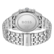 Hugo Boss Skytraveller Chronograph Blue Dial Silver Steel Strap Watch for Men - 1514216