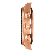 Tissot PRS 516 Chronograph Black Dial Rose Gold Steel Strap Watch for Men - T149.417.33.051.00