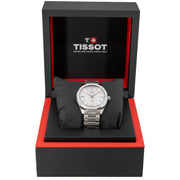 Tissot PRC 100 Solar Quartz Silver Dial Silver Steel Strap Watch for Men - T151.422.11.031.00