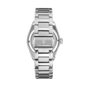 Maserati Velocità Date Black Dial Silver Steel Strap Watch for Men - R8853152002