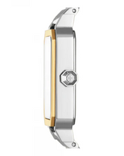 Tory Burch Robinson White Dial Two Tone Steel Strap Watch for Women - TBW1501