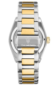Maserati Velocità Date Blue Dial Two Tone Steel Strap Watch for Men - R8853152001
