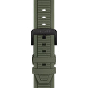 Tissot T Race Chronograph Black Dial Green Rubber Strap Watch for Men - T141.417.37.061.02