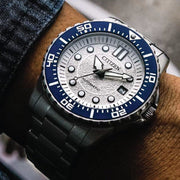 Citizen Mechanical Automatic White Dial Silver Steel Strap Watch for Men - NJ0171-81A