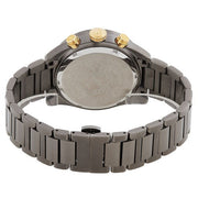 Versace Greca Dome Chronograph Black Dial Grey Steel Strap Watch for Men - VE6K00623