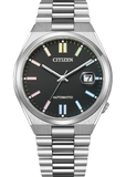 Citizen Tsuyosa Automatic Black Dial Silver Steel Strap Watch for Men - NJ0151-53E