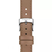 Tissot Stylist Quartz Silver Dial Brown Leather Strap Watch for Women - T159.909.16.031.00