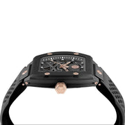 Philipp Plein The $Keleton Black Dial Black Silicone Strap Watch for Men - PWVBA0523