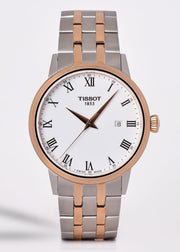 Tissot T Classic Dream Quartz White Dial Two Tone Steel Strap Watch for Men - T129.410.22.013.00