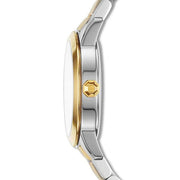 Tory Burch Collins White Dial Two Tone Steel Strap Watch for Women - TBW1306