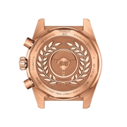 Tissot PRS 516 Chronograph Black Dial Rose Gold Steel Strap Watch for Men - T149.417.33.051.00