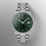 Tissot Ballade Quartz Green Dial Silver Steel Strap Watch for Men - T156.410.11.091.00
