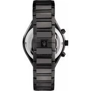 Maserati Stile Skeleton Chronograph Blue Dial Grey Steel Strap Watch for Men - R8873642012