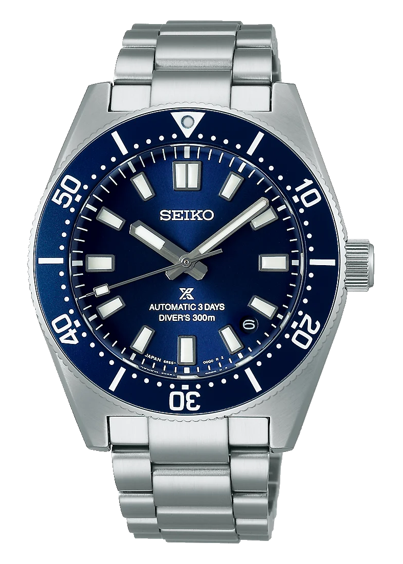 Seiko Prospex 1965 Heritage Diver’s Automatic Blue Dial Silver Steel Strap Watch for Men - SPB451J1