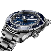 Seiko Prospex 1968 Heritage Divers GMT The Great Wave Limited Edition Blue Dial Silver Steel Strap Watch for Men - SPB509J1
