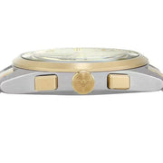 Emporio Armani Elegant Chronograph Cream Dial Two Tone Steel Strap Watch for Men - AR11605