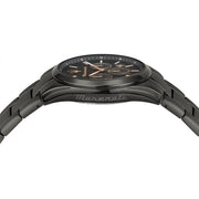Maserati Attrazione Chronograph Black Dial Black Steel Strap Watch for Men - R8853151001
