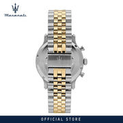 Maserati Epoca Chronograph Blue Dial Two Tone Steel Strap Watch for Men - R8873618030