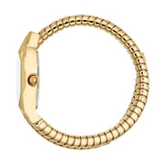 Just Cavalli Aurela Green Dial Gold Steel Strap Watch for Women - JC1L374M0035