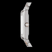 Emporio Armani Genni Mother of Pearl Dial Two Tone Steel Strap Watch for Women - AR11626