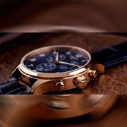 Tissot T-Sport Chrono XL Blue Dial Blue Leather Strap Watch for Men - T116.617.36.042.00