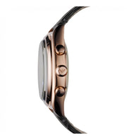 Emporio Armani Classic Chronograph Brown Dial Brown Leather Strap Watch for Men - AR0371