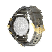 Versace Icon Active Chronograph Black Dial Black Siliconen Strap Unisex Watch - VE8P00224