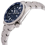 Seiko 5 Sports SKX Street Denim Blue Dial Silver Steel Strap Watch for Men - SRPL77K1