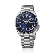 Seiko 5 Sports SKX Automatic Blue Dial Silver Steel Strap Watch for Men - SRPL83K1