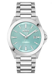 Hugo Boss Strike Turquoise Blue Dial Silver Steel Strap Watch for Men - 1514171
