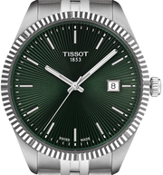 Tissot Ballade Quartz Green Dial Silver Steel Strap Watch for Men - T156.410.11.091.00
