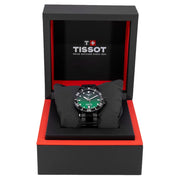 Tissot Tissot Seastar 1000 Quartz Green Dial Black Steel Strap Watch for Men - T120.410.33.091.00