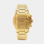 Nixon Sentry Chrono Gold Dial Gold Steel Strap Watch for Men - A386-502