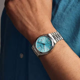 Citizen Tsuyosa Automatic Turquoise Blue Dial Silver Steel Strap Watch for Men - NJ0151-53L