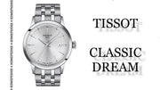 Tissot Classic Dream Silver Dial Silver Steel Strap Watch for Men - T129.410.11.031.00