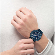 Hugo Boss Admiral Chronograph Blue Dial Blue Nylon Strap Watch for Men - 1513919