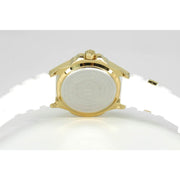 Philipp Plein The Skull Gold Dial White Silicone Strap Watch for Men - PWAAA1221