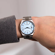Citizen Tsuyosa Automatic Turquoise Blue Dial Silver Steel Strap Watch for Men - NJ0151-53L