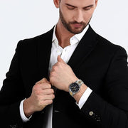 Maserati Epoca Chronograph Limited Edition Black Dial Silver Steel Strap Watch for Men - R8873618029