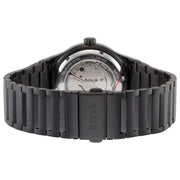 Hugo Boss Candor Automatic Black Dial Black Steel Strap Watch for Men - 1514120