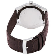 Tissot T-Sport Gent XL Silver Dial Brown Leather Strap Watch for Men - T116.410.16.037.00