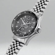 Maserati SFIDA Chronograph Grey Dial Silver Steel Strap Watch for Men - R8853140010