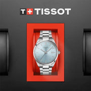 Tissot PR 100 Ice Blue Dial Silver Steel Strap Watch for Men - T150.410.11.351.00