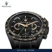 Maserati Traguardo Limited Edition Chronograph Black Dial Black Steel Strap Watch for Men - R8873612051