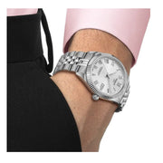 Tissot Ballade Powermatic 80 COSC Silver Dial Silver Steel Strap Watch for Men - T156.408.11.033.00